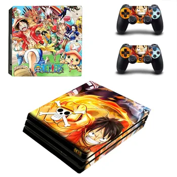 

15 Styles One Piece Anime PS4 pro Skin Sticker For Sony Playstation 4 Promotion Console & 2Pcs Controller Protection Film