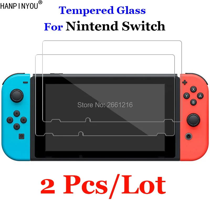 2 шт./лот для Nintendo Switch закаленное стекло 9H 2.5D Премиум Защитная пленка экрана Nitendo NS