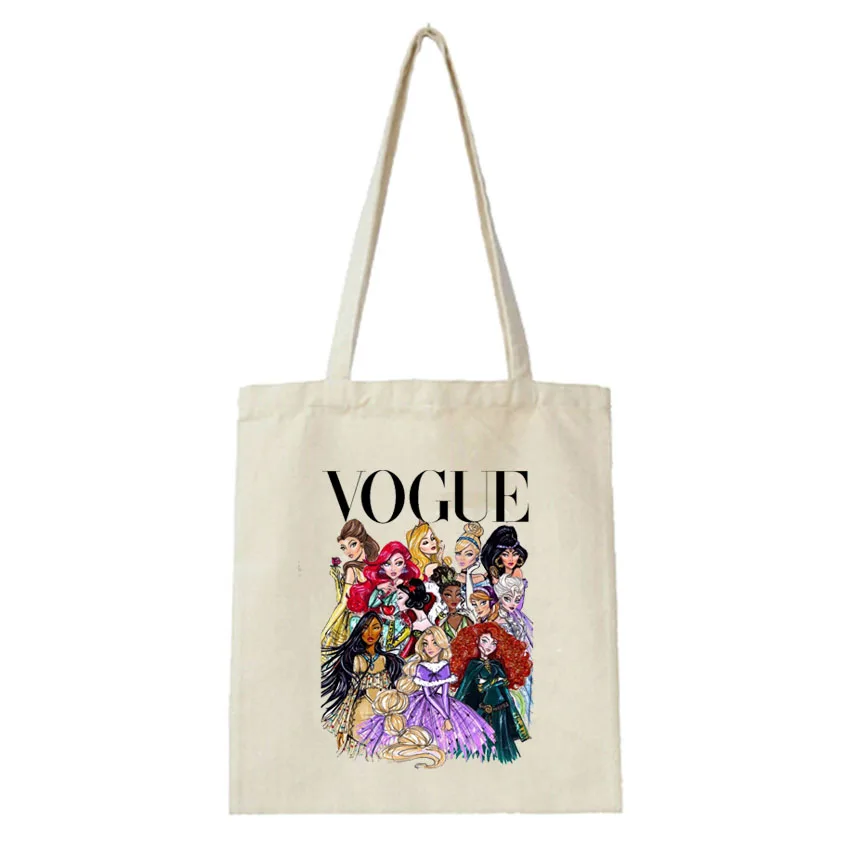 Vogue принцесса сумки с принтом Для женщин Прохладный Повседневное Для женщин s экологический многоразовый Сумки из натуральной кожи большой Ёмкость плечевые сумки, дорожные сумки