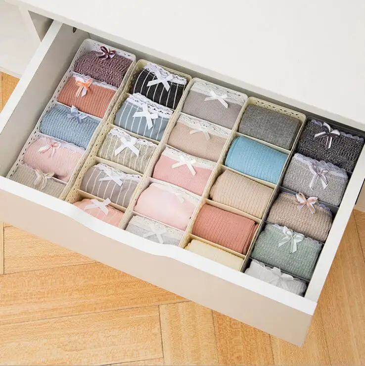 Sub grid socks storage box desktop underwear storage drawer type ...