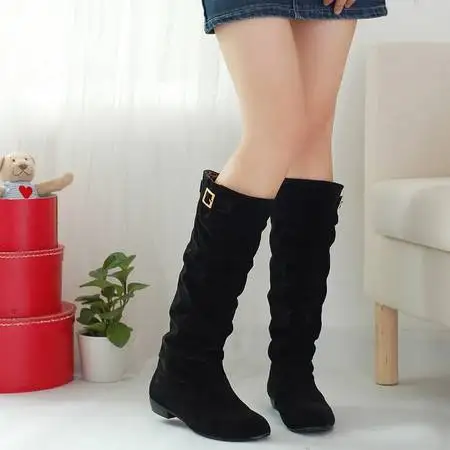 Новинка 2017 стильные женские ботфорты больших размеров 34 44 сапоги Botas Masculina Botines Mujer
