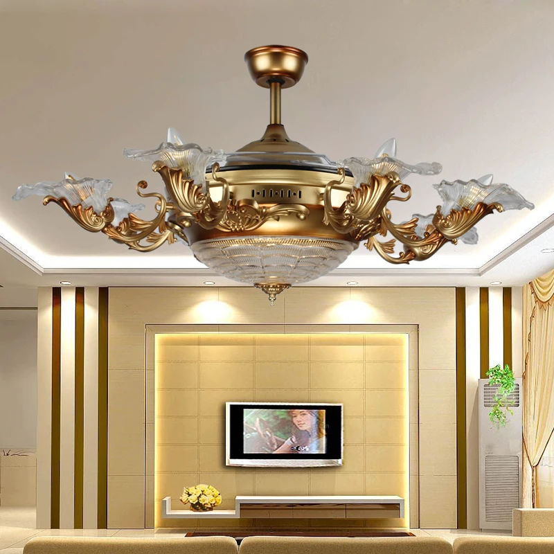 High quality luxury LED E14*8 Invisible Retractable ...