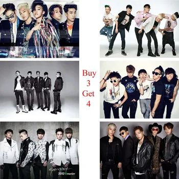 

BIGBANG Posters Wall Stickers Clear Image White Coated Paper Prints Livingroom Bedroom