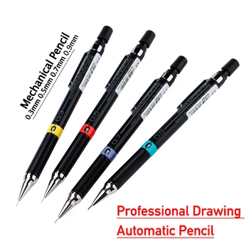 

0.3/0.5/0.7/0.9mm Graphite Drafting Automatic Mechanical pencil For kids Sketch drawing School Supplies Stationery