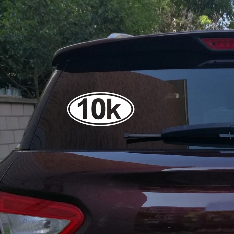 Personalized Running Decal 26.2, 13.1, 0.0, 5K, 10K Vinyl Sticker Car Decor , Custom Running Vinyl Sticker For Car Window Bumper
