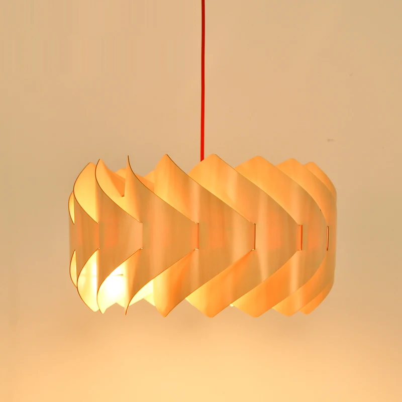 

1 set 4 Color Creative Wooden Decorative Lamp Cover For Dining Room Study Restaurant Living Room Lampshade LDP007M