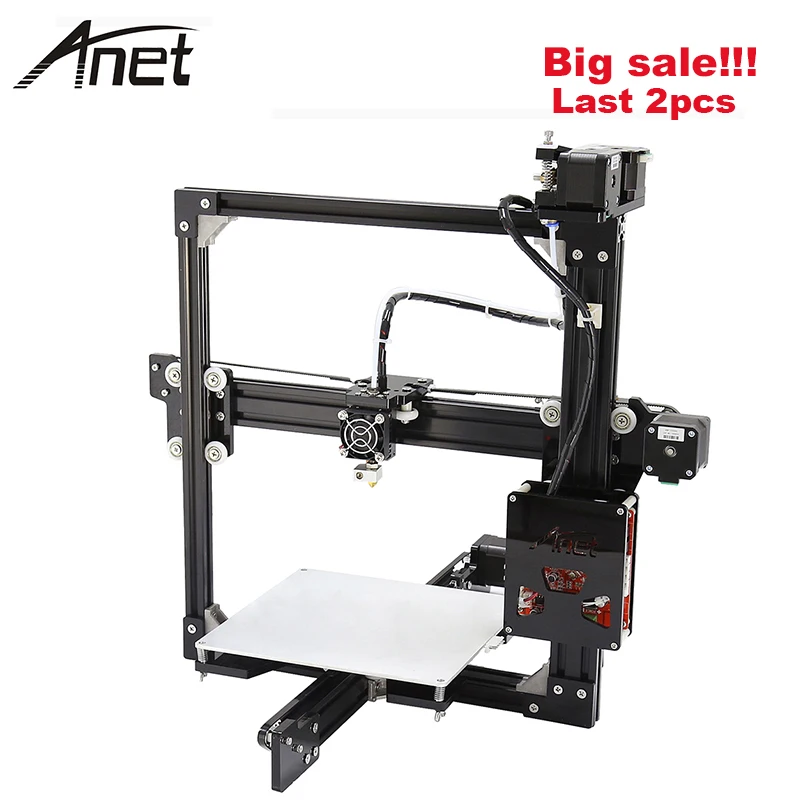 cheap Anet A2 3D Printer DIY Aluminum Metal 3D Three dimensional 0.4mm Nozzle 3D Printing with TF Card Off line LCD Display Printing