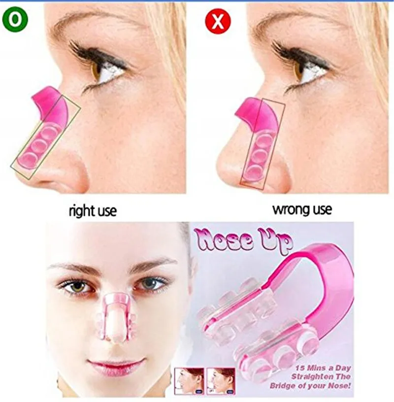 1 X Beautiful Nose Up Silicone Nose Clip Lifting Shaping Clipper Nose Clamp No Pain Lift Straightening Nose Makeup Tool (1)