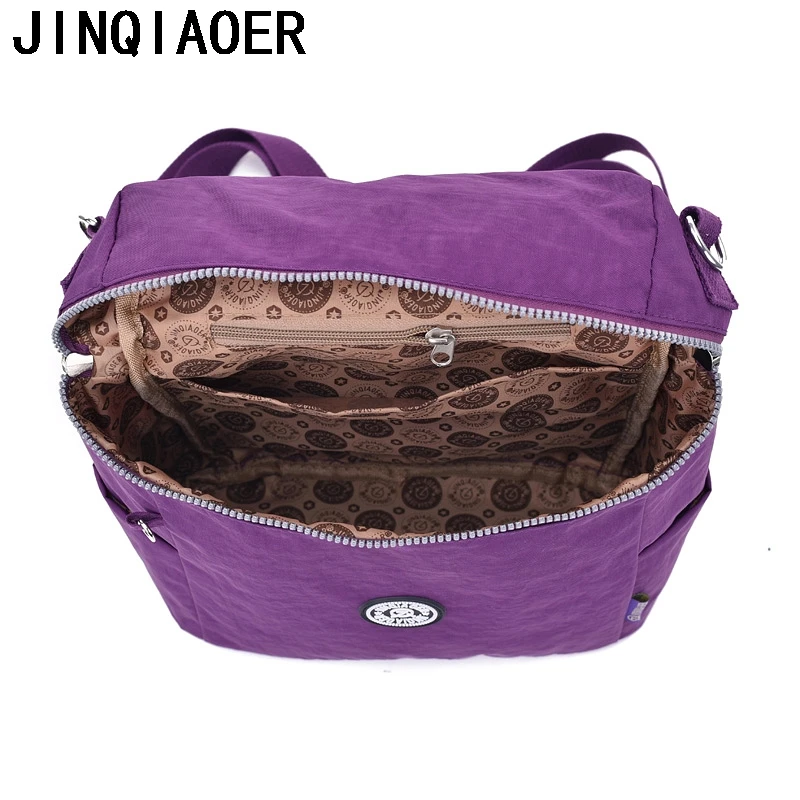 Pequeñas mochilas escolares para niñas adolescentes mochilas femeninas de nailon sólido mujer Casual bolsa de viaje bolsa de hombro saco