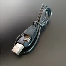 Кабель для зарядки и передачи данных, Кабель-адаптер USB 2,0 A папа-мини 5 Pin B Лучшая черная длина 80 см