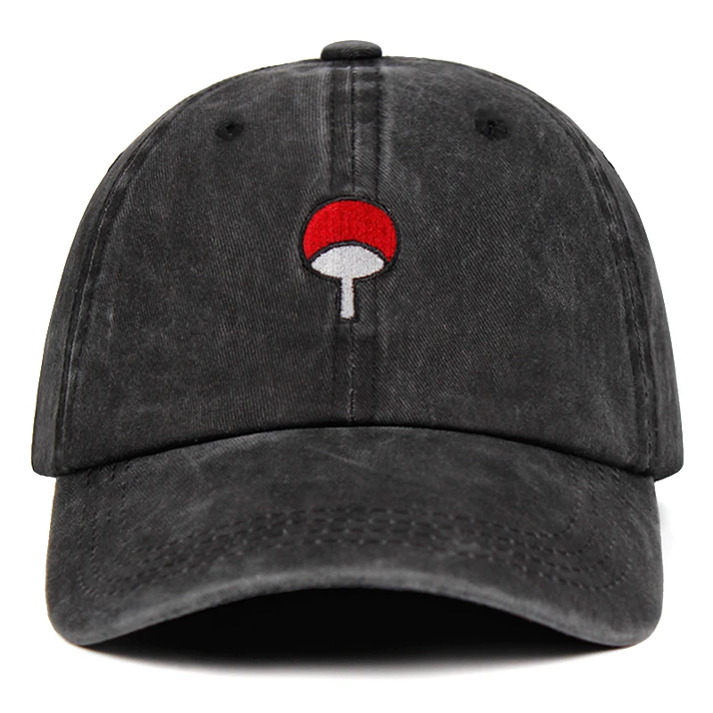 Последние потертые джинсовые папа шляпа семья Uchiha логотип вышивка бейсболка s Snapback шляпа хип-хоп бейсболка «Наруто» шляпа