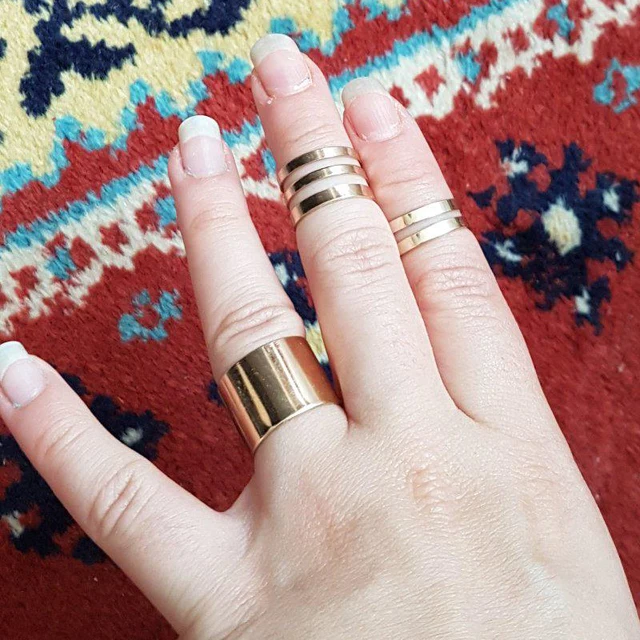 3Pcs Women Finger Rings Midi Knuckle Open Ring New 2018 Gold Silver Plated Midi 3Pcs Women Finger Rings Midi Knuckle Open Ring New 2018 Gold Silver Plated Midi
