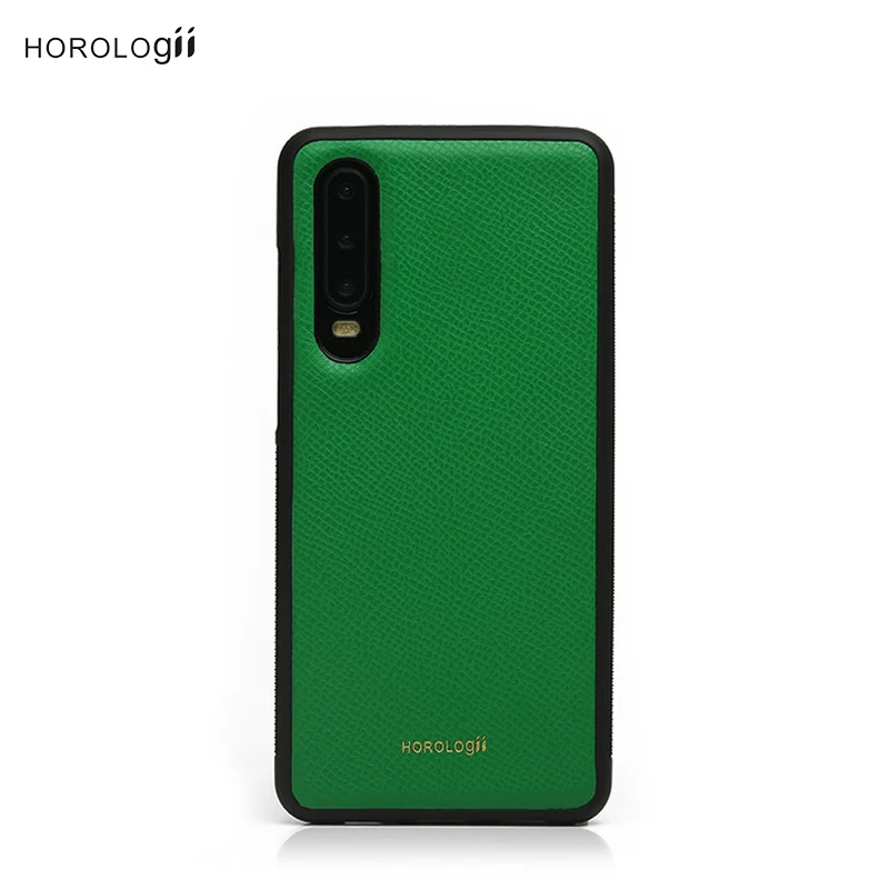 Horologii Customized Phone Cover for Huawei P40 Pro Case Real Leather cell mobile |