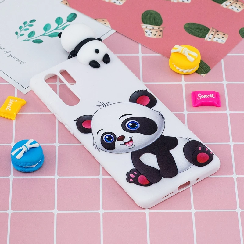 Для Coque Huawei P20 Lite чехол Pro 3D мультяшный Кот панда птица Мягкая силиконовая задняя