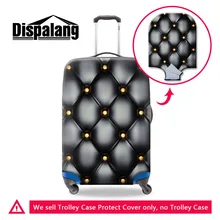 Винтажный кожаный чехол с принтом для путешествий, Водонепроницаемый Эластичный чехол для багажа, защитный чехол для 18-30 дюймов, чехлы на колесиках