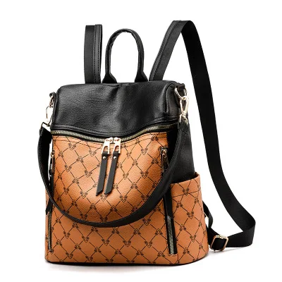 ORANGE Новинка, Mochila Feminina, женский рюкзак из искусственной кожи, Ретро стиль, женские школьные сумки для девочек-подростков, рюкзаки для путешествий, сумки через плечо - Цвет: ORANGE