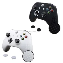 Противоскользящая силиконовая резиновая крышка чехол для XBox One S Slim Xbox One X контроллер с 2 насадки для стиков