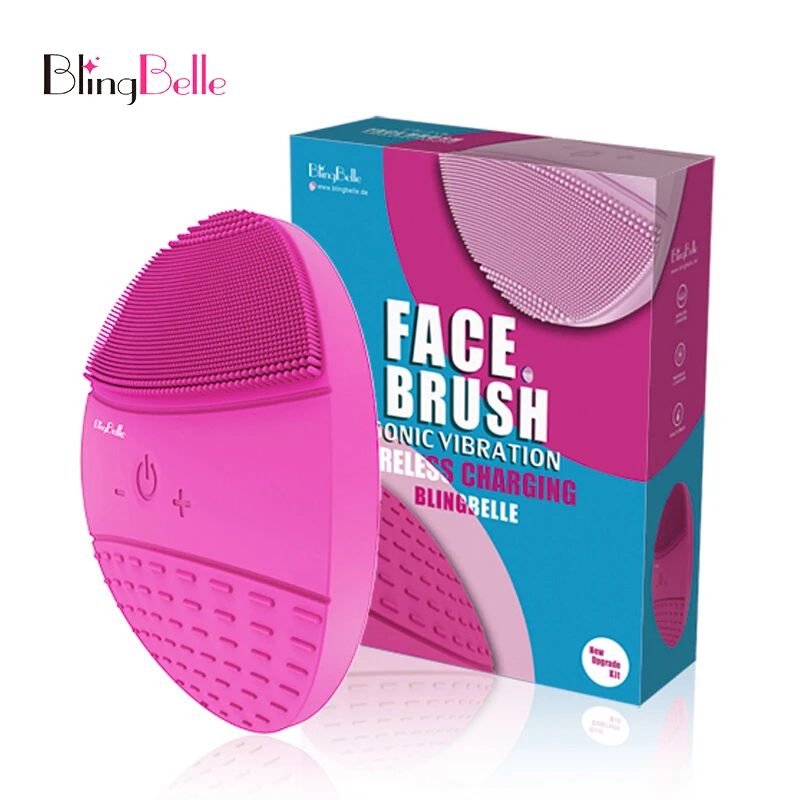 BlingBelle Мягкая силиконовая Очищающая щетка для лица Scrubber 5 зубчатая Беспроводная