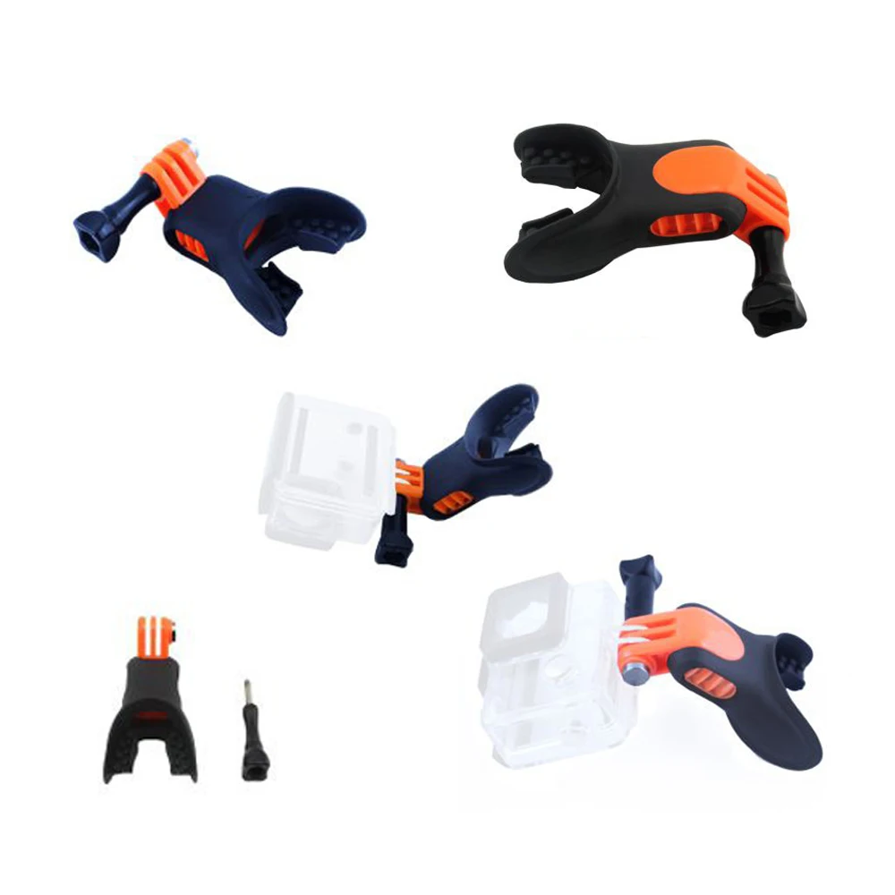 الفم جبل الدمية دغة اكسسوارات مجموعة أطقم لتصفح الغوص ل sj4000 gopro هيرو 5 xiaomi 4 كيلو sjcam H9r جميع أنواع كاميرات