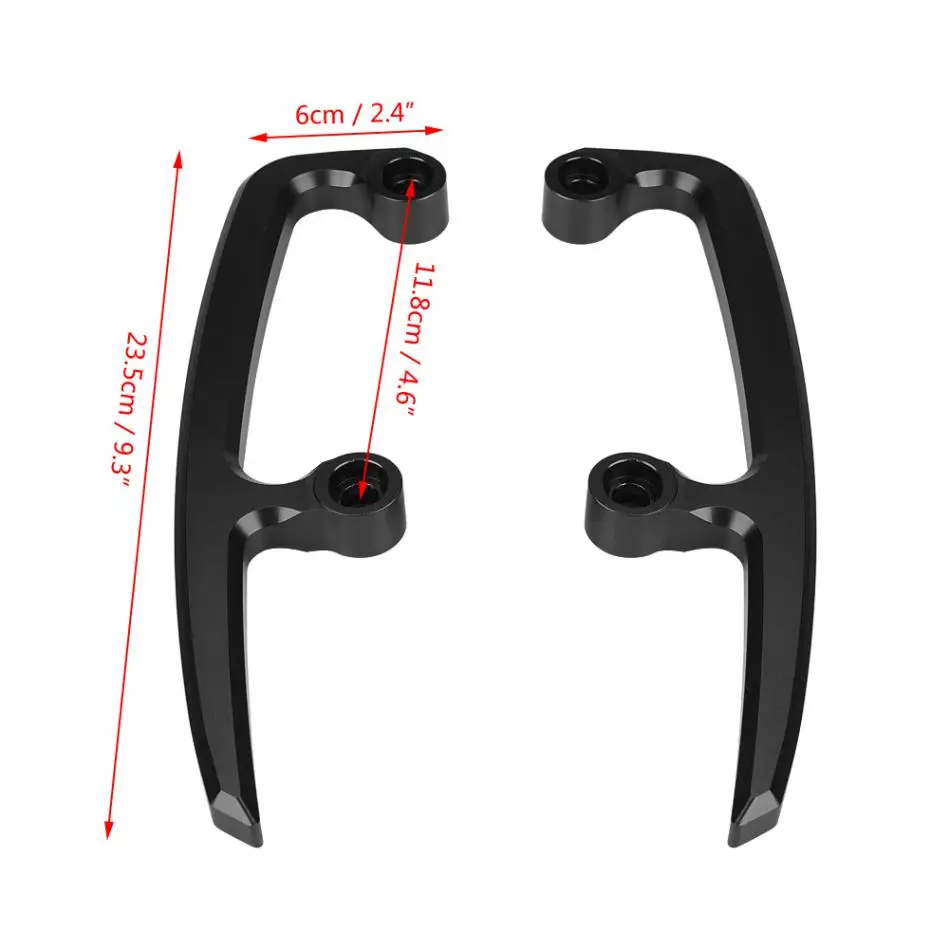 Rear Grab Bar 1 Pair of CNC Aluminum Motorcycle Passenger Rear Grab Bar Seat Rail Kit for Kawasaki Z650 17-18. Black and Green Color : Green