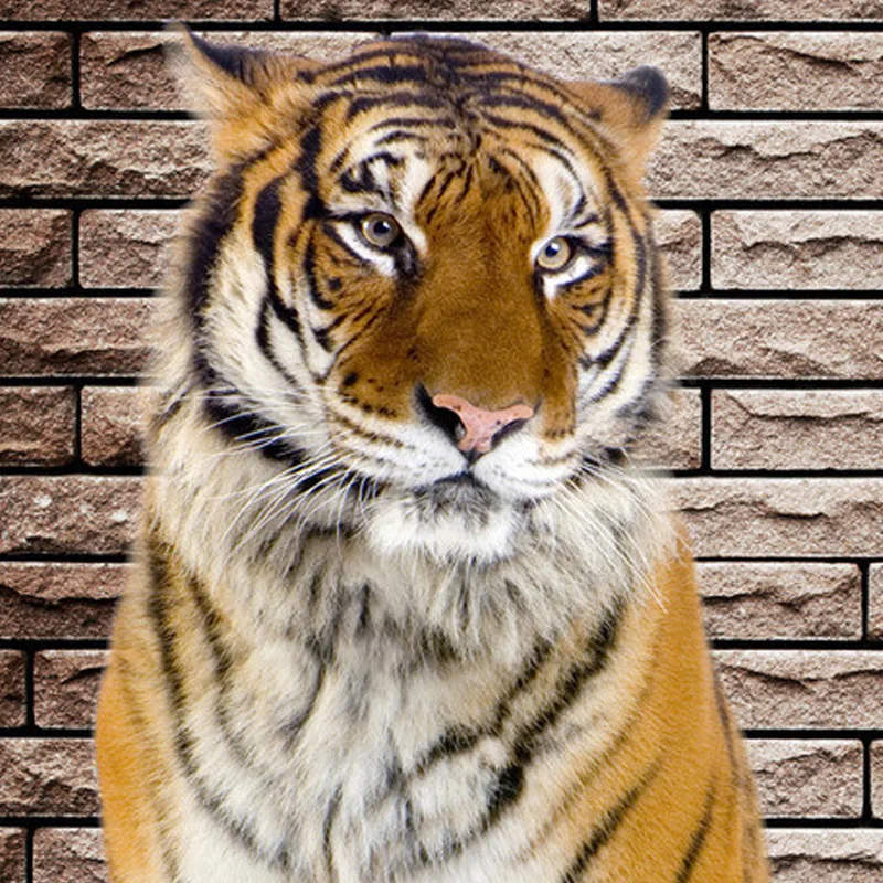 Пользовательские настенной Бумага нетканые 3D Тигр вход коридор фон украшения комнаты Картины для Гостиная стены Бумага Декор