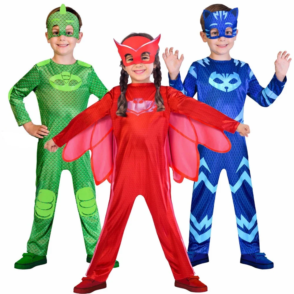 2018 NEW! PJ hero+masks Catboy Owlette Gekko Costume birthday supplies
