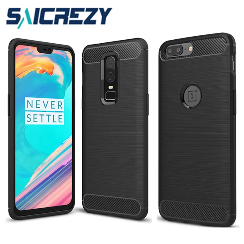 Soft silicone bumper For OnePlus 6 A6000 Case Shockproof Cover coque