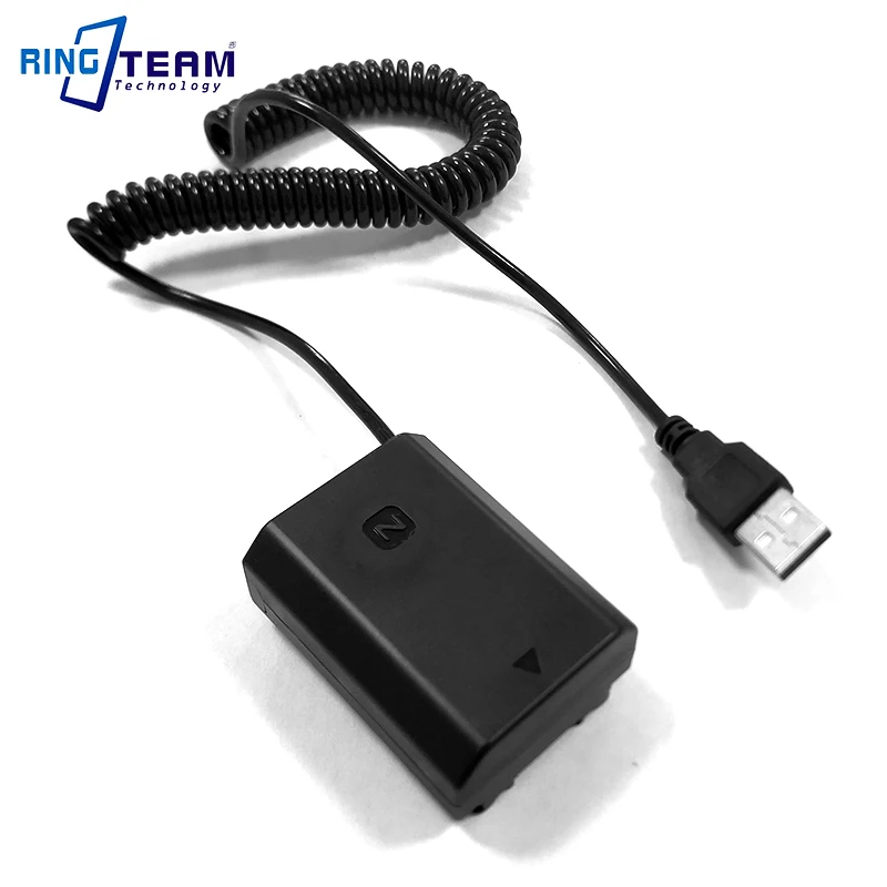 NPFZ100 NP FZ100 USB Спиральный кабель адаптер DC муфта для камеры Sony ILCE 9/ILCE9/a9/ILCE 7RM3/ILCE7RM3/a7RM3