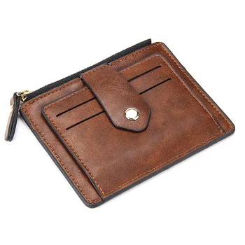 

Hasp Credit Card Case Men Bank Cards Protection Slim Business Card Holders Pu Leather Luxury Brand 8 Slots Small Men's Wallets