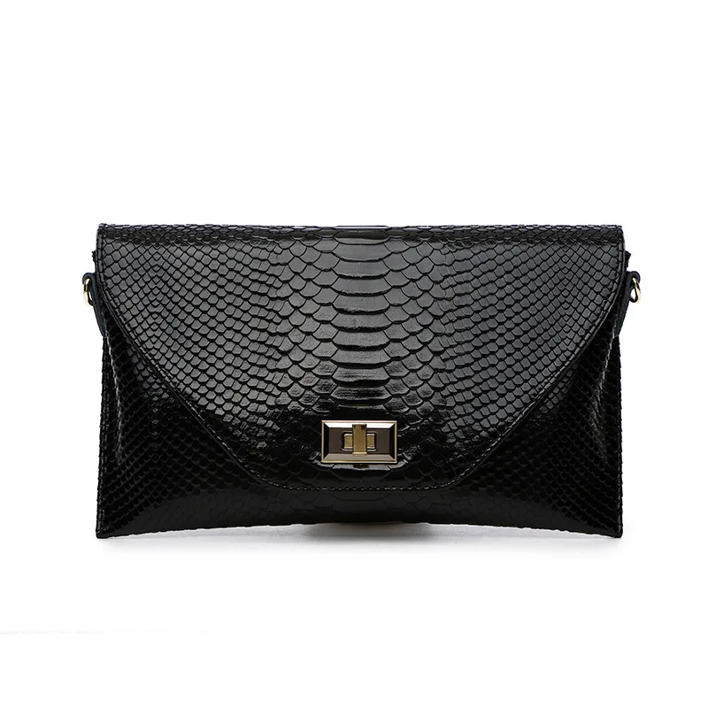 

Women Clutch Bag Snake Python Pattern Genuine Cow Leather Daily Clutch Wallets Fashion Wristlet Phone Purse Ladies Hand Bag