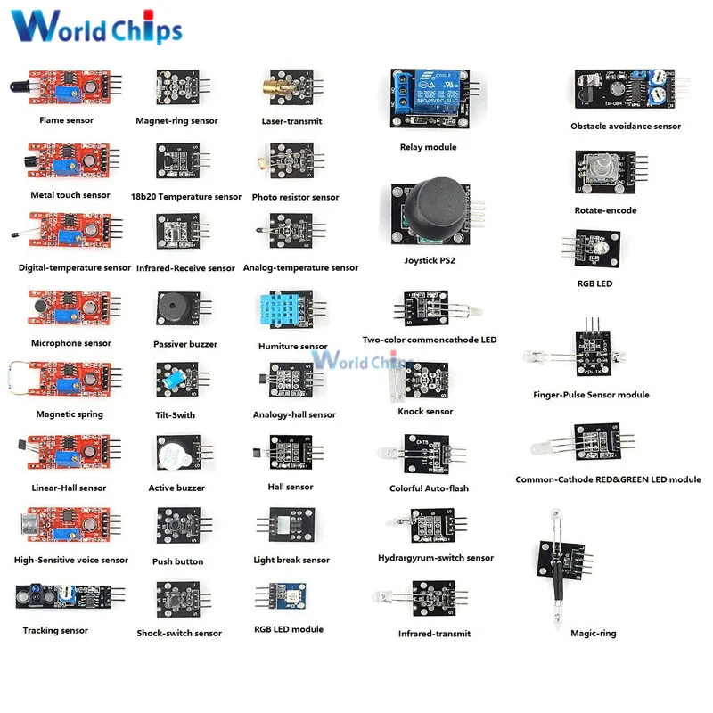 Diymore 37 в 1 комплекты сенсоров для Arduino Raspberry Pi начинающих модуль датчика обучающий костюм конечная высшее качество модуль датчика Комплект