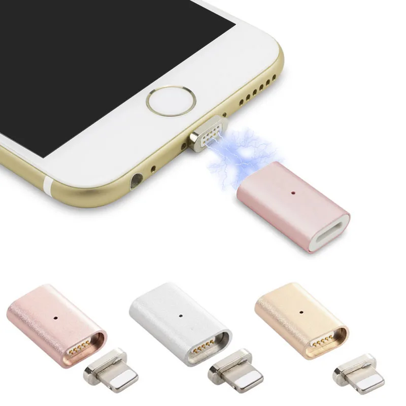 

Micro USB Magnetic Adaptor Micro USB Charging Cable Metal Plug Data Charger Convert Adaptor for iphone 7/ 7plus 6 6s 5s