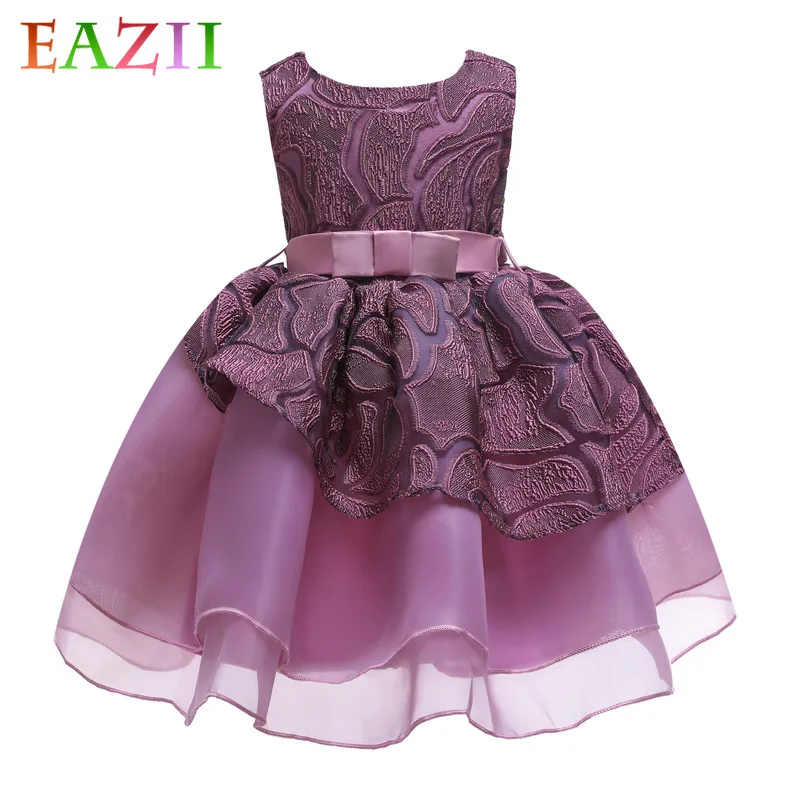 

EAZII Princess Girl Dress Summer Tutu Wedding Birthday Party Kids Dresses For Girls Children's Costume Teenager Prom Designs
