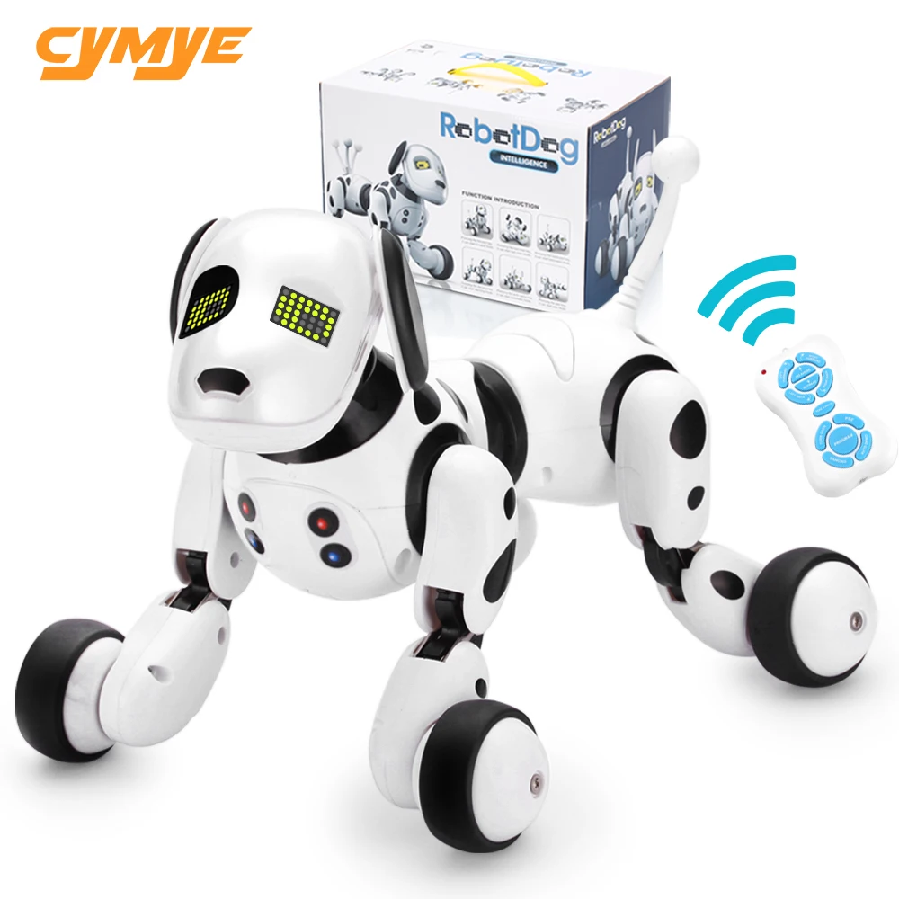 Cymye робот собака электронная собака умная собака Робот игрушка 2,4 г умный беспроводной говорящий пульт дистанционного управления