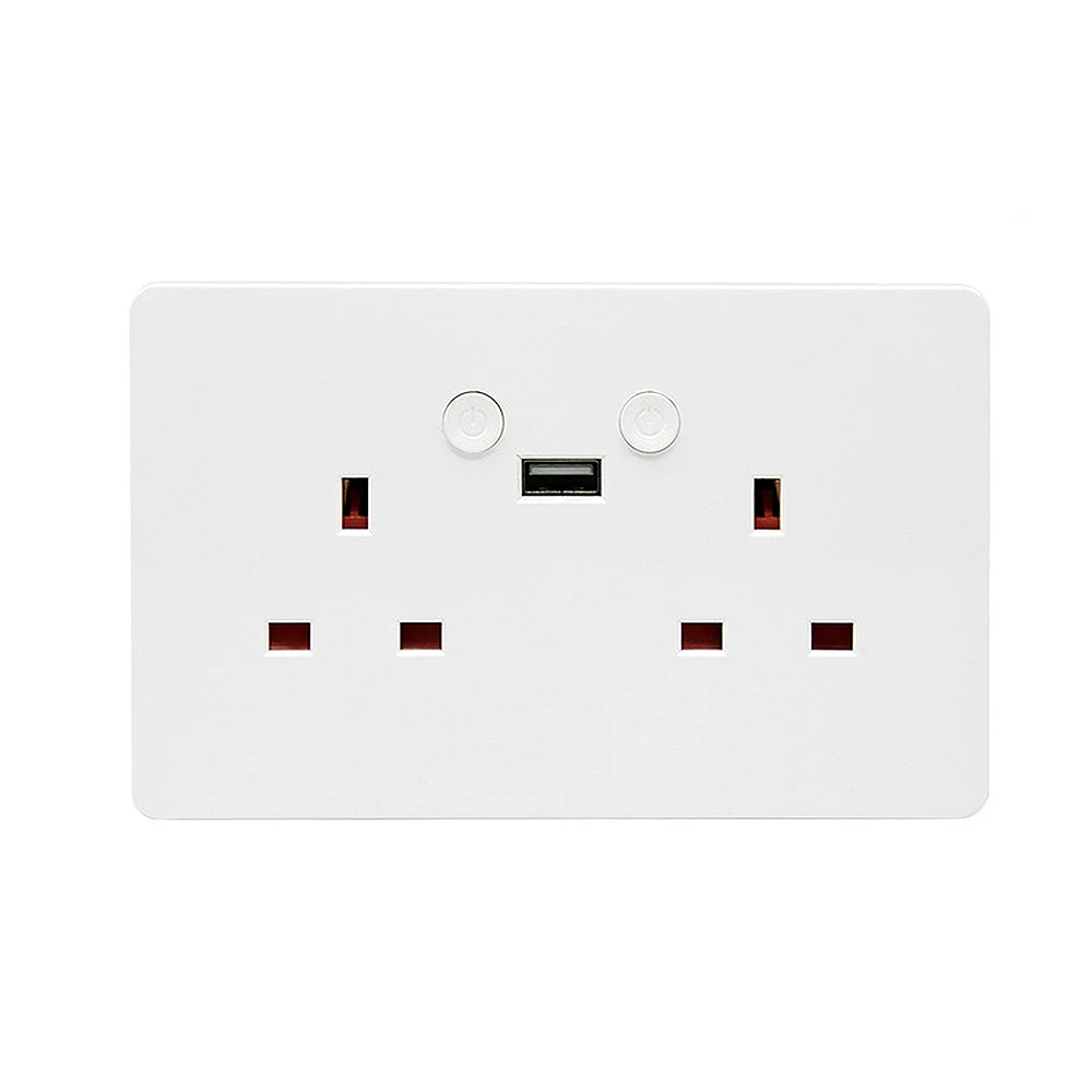 Умная Настенная Розетка WiFi UK-Plug USB Alexa APP Outlet для дома