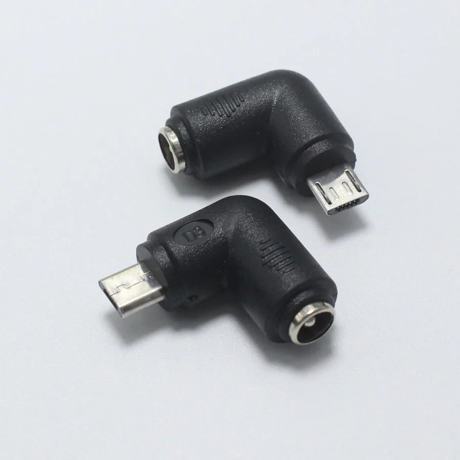 EClyxun 1 шт. 5,5x2,1 мм разъем для Mini/Micro USB Мужской 5 Pin DC разъем питания 90/180 градусов разъем адаптер для V8 Android