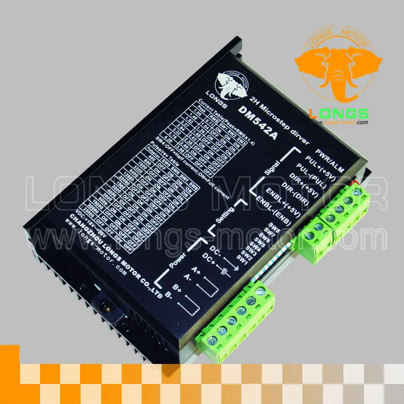 Драйвер шагового двигателя DM542A цифровой контроллер 4.2A 24 50VDC фрезерный станок с