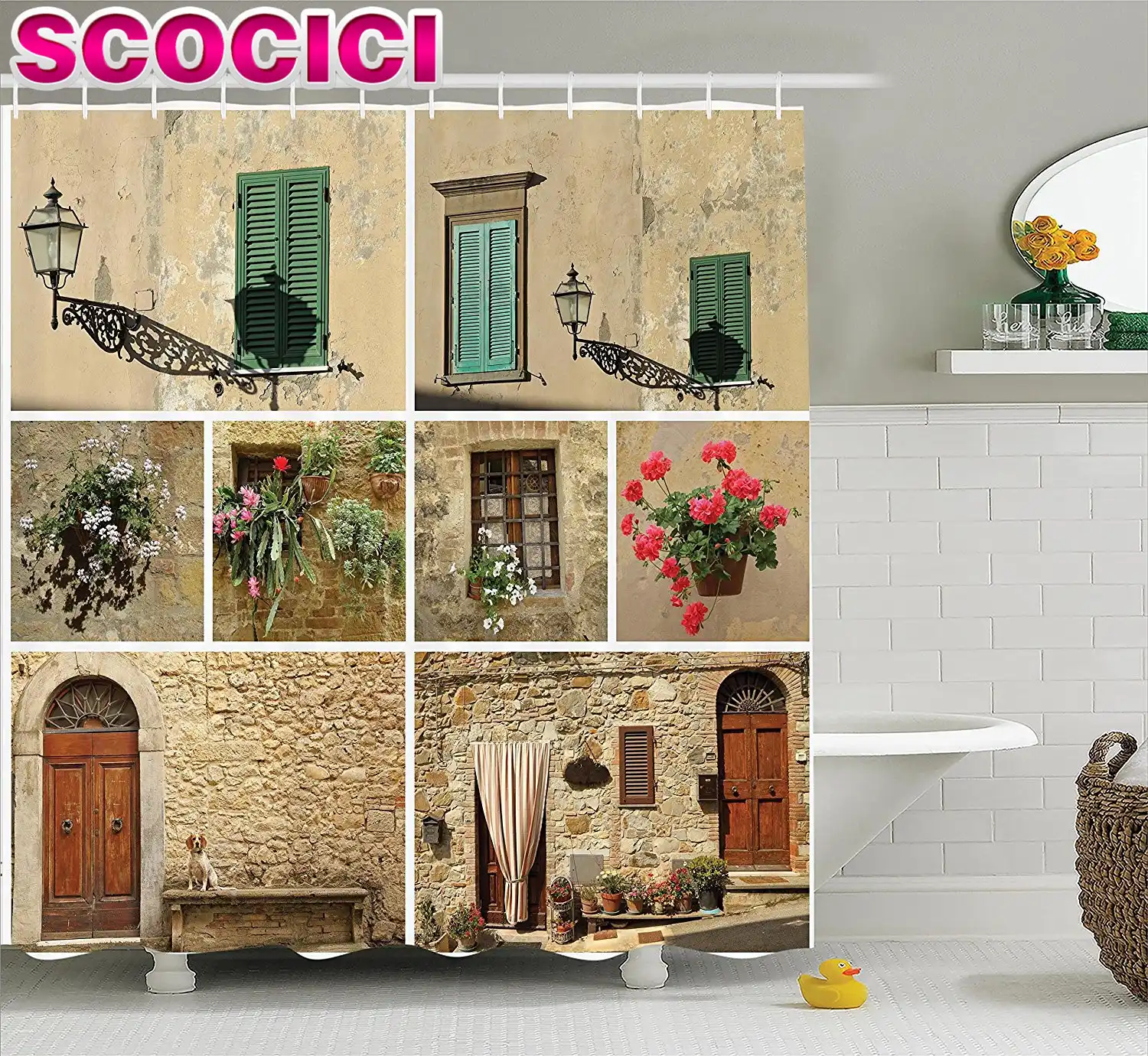 Tuscan Decor Shower Curtain Set Various Pictures Of Italian