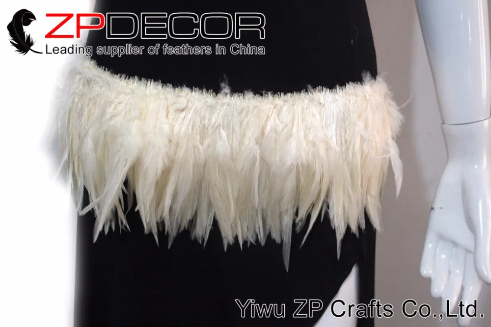 Zpdecoration перья 4 6 дюймов 700 800 шт/пачка пушистые Natrual крем седло для петуха натянутые