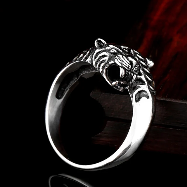 Bague tigre homme