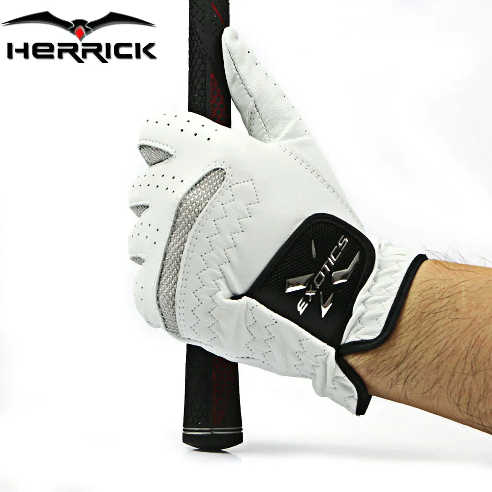 جولف قفازات الرجال اليد اليسرى لينة تنفس الجولف قفازات جلد الغنم الخالص الغولف قفازات شحن مجاني