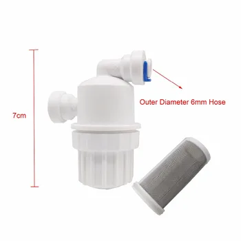 

F082 1/4" Garden Water Filter Quick Access Micro-filter Water Purifier Front Stainless Steel Mesh Filters Home Garden Connectors