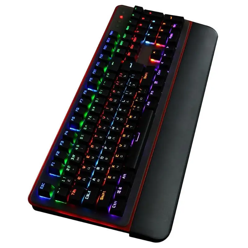 

ALLOYSEED Green Axis Mechanical Gaming Keyboard 12 Color RGB LED Backlit Waterproof Keypad for PC Computer Desktop