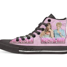 Kath Kim Australian Comedy Casual High Top Canvas shoes sneakers For Drop shipping