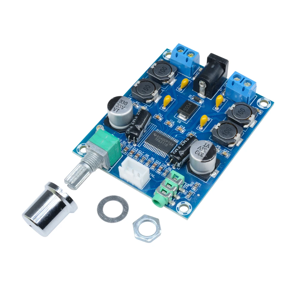 

TPA3118D2 Digital Amplifier Board Amplificador Dual Channel Audio Amplifier Board 45W*2 For 4-8ohm Speaker Amp DIY