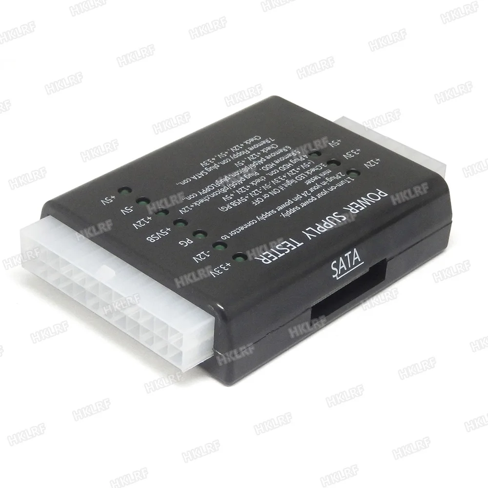 Тестер питания Checker светодиодный 20/24 Pin для PSU ATX SATA HDD Meter измерительный прибор ПК и