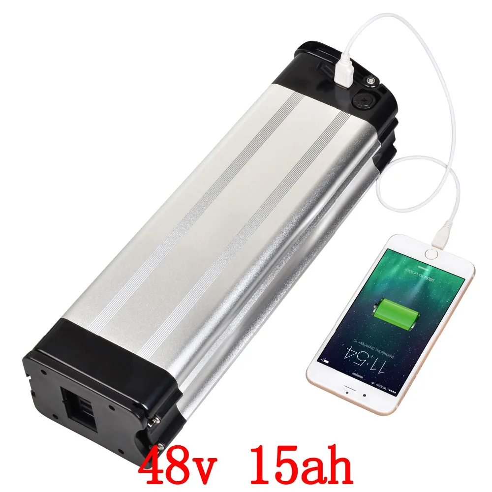 48V 15AH Silver fish lithium battery electric bike battery 54.6V lithium ion 48v e-bike battery pack , Free customs duty 48V 15AH Silver fish lithium battery electric bike battery 54.6V lithium ion 48v e-bike battery pack , Free customs duty