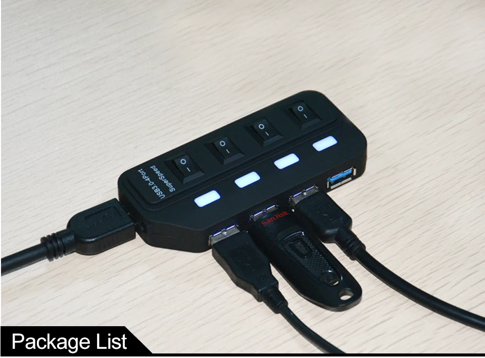 4 Порты и разъёмы 7 Порты и разъёмы usb-хаб 3,0/2,0 USB разветвитель USB 2,0 концентратор светодиодный с включения/выключения для планшет ноутбук компьютер Тетрадь