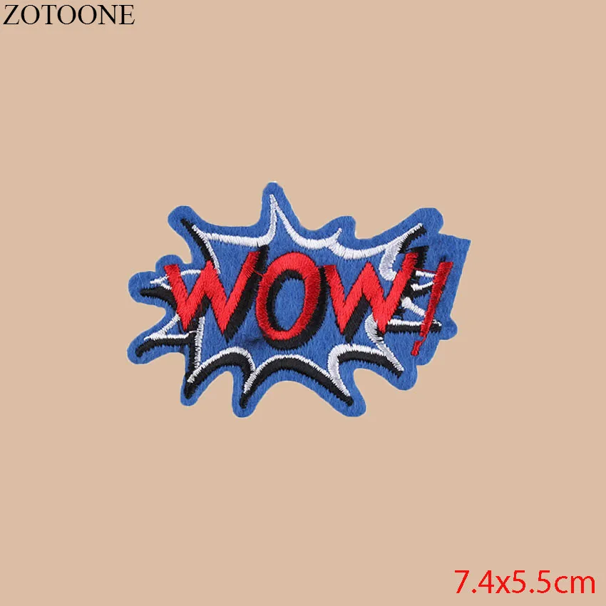 ZOTOONE/1 шт. нашивка с изображением лисы вау нашивки вышитыми буквами для детей