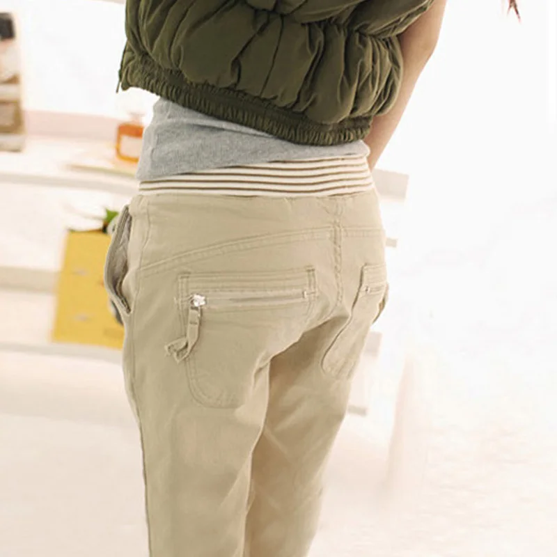  streetwear Harem pants capri trousers women linen leggings summer 2019 lady casual plus size stretc